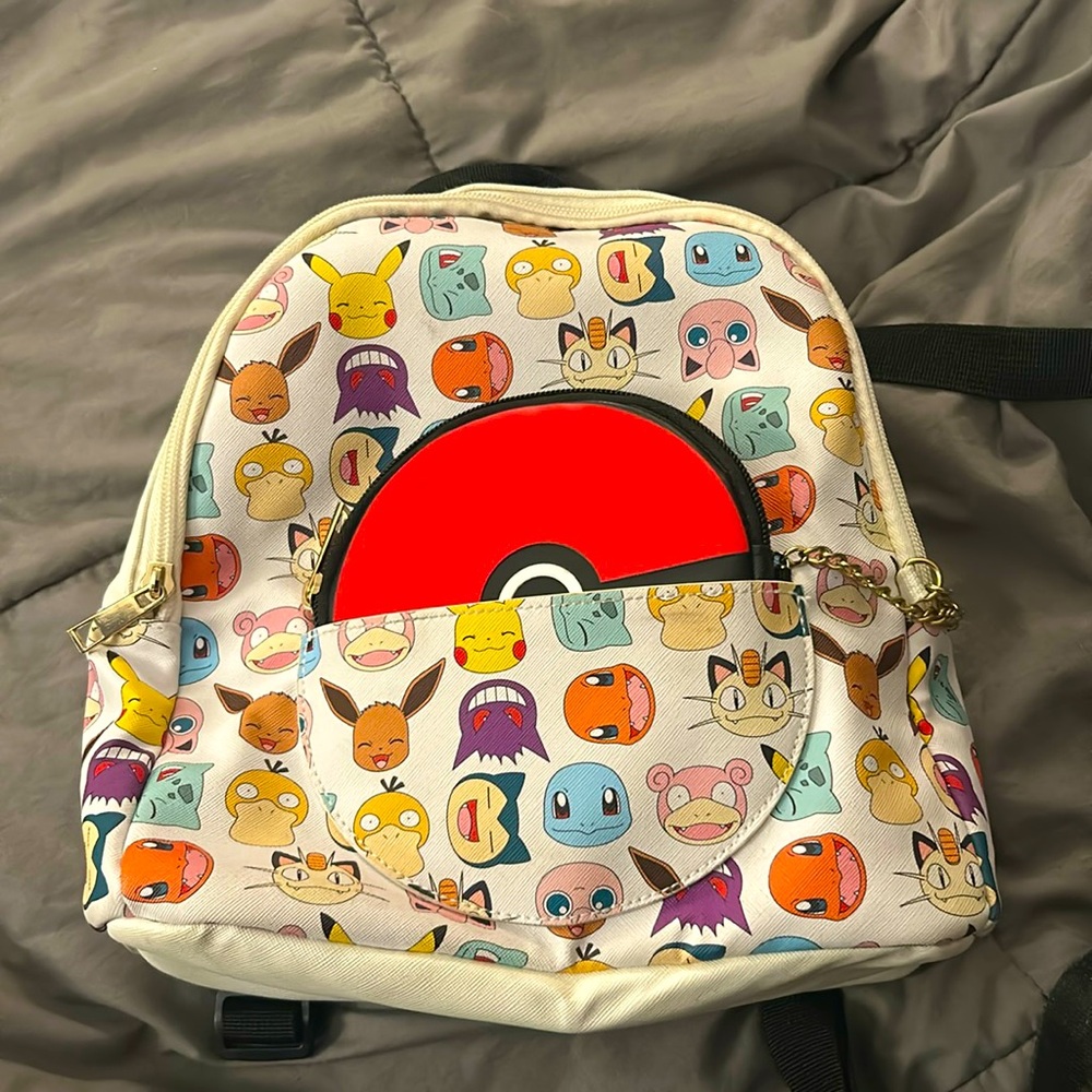 Pokemon mini backpack with small wallet